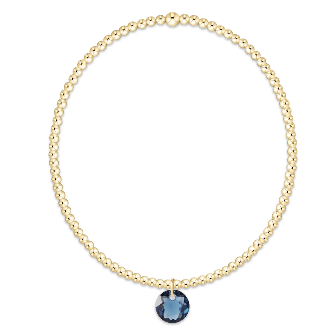 Classic Gold Bracelet - Reflection Charm