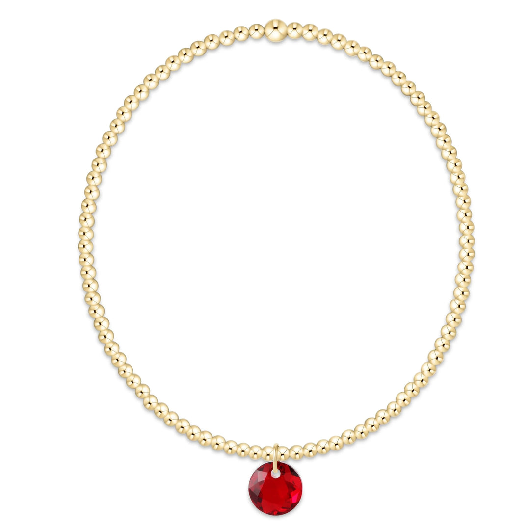 Classic Gold Bracelet - Reflection Charm