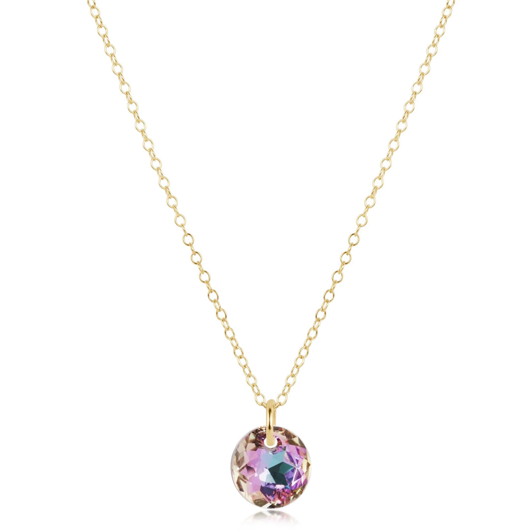 16" Necklace Gold - Reflection Small Charm