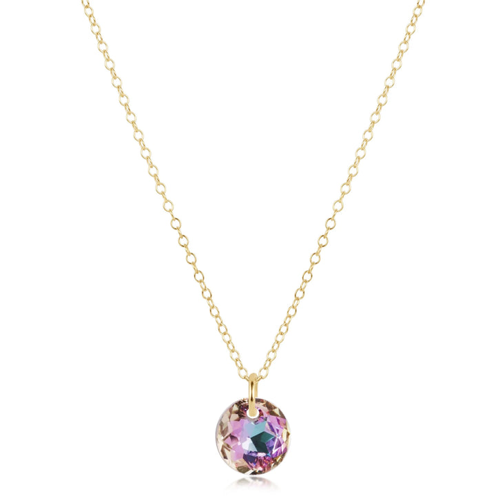 16" Necklace Gold - Reflection Small Charm