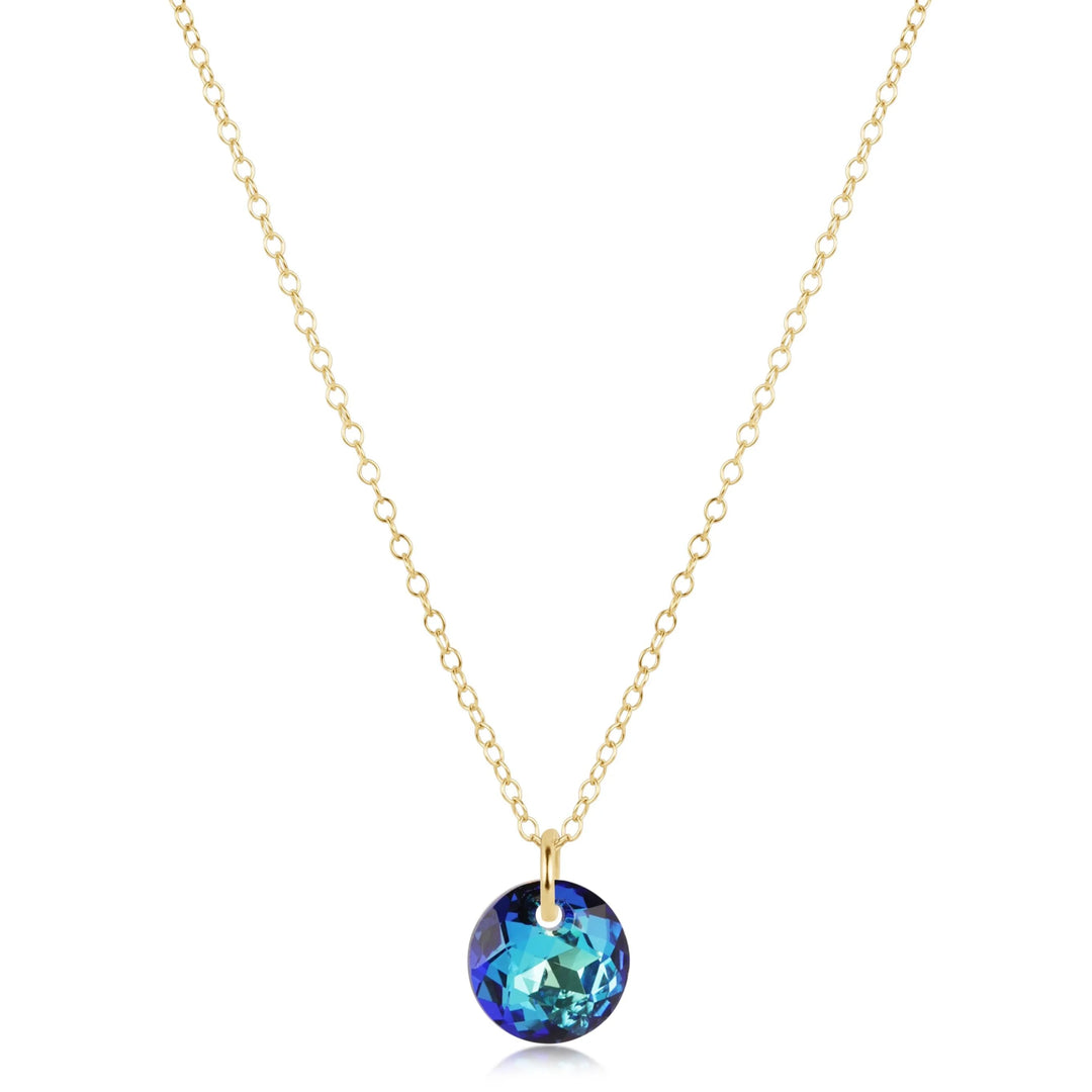 16" Necklace Gold - Reflection Small Charm