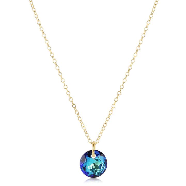 16" Necklace Gold - Reflection Small Charm