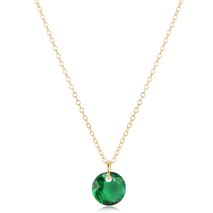 16" Necklace Gold - Reflection Small Charm