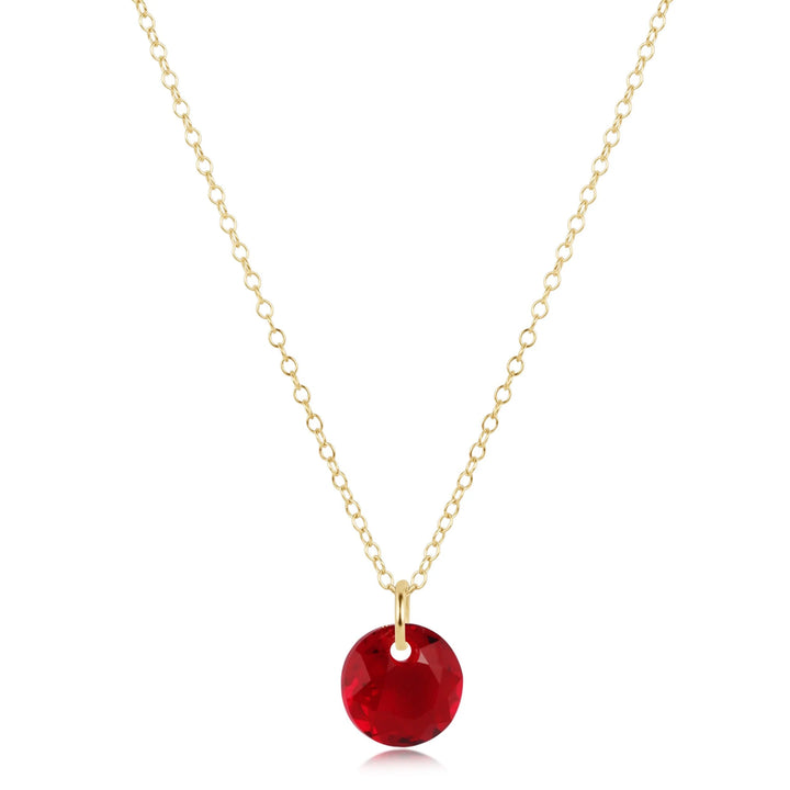 16" Necklace Gold - Reflection Small Charm