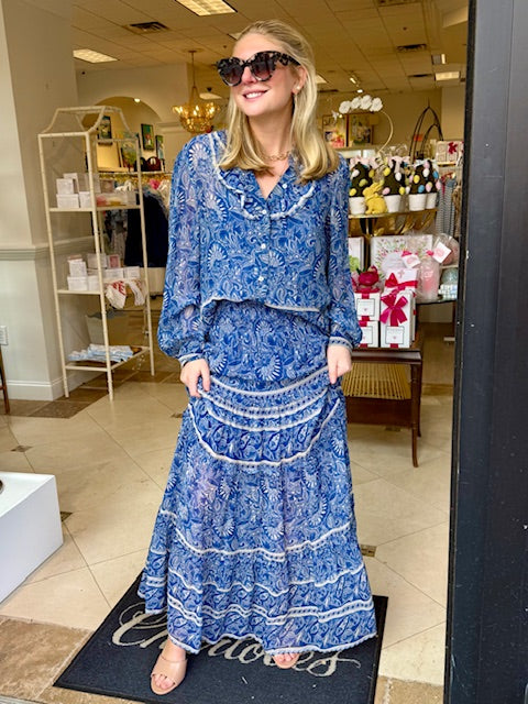 Desiree Blouse | Arabesque Print