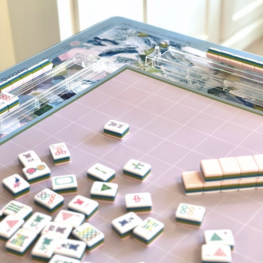 Pink Winds Mahjong Mat