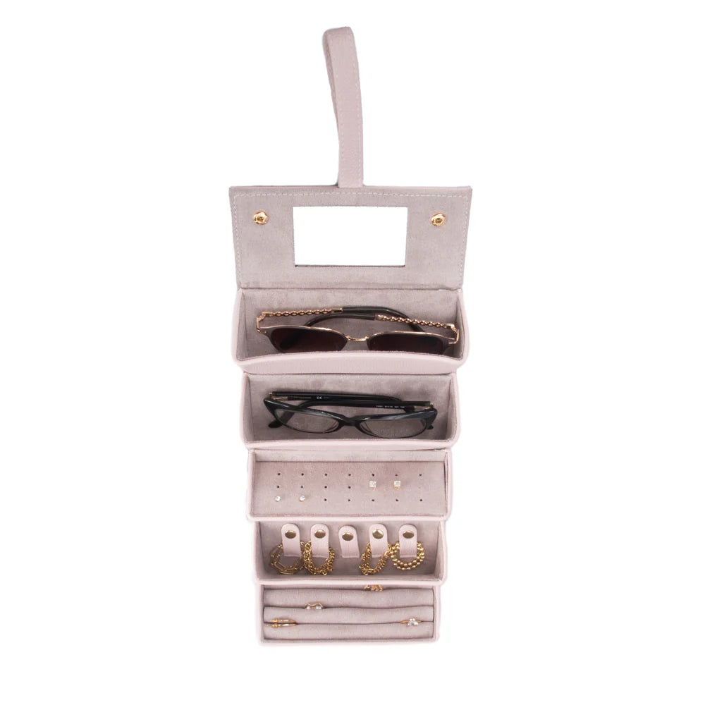 Leah Eyewear & Jewelry Case | Pink