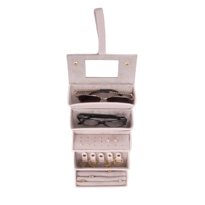 Leah Eyewear & Jewelry Case | Pink