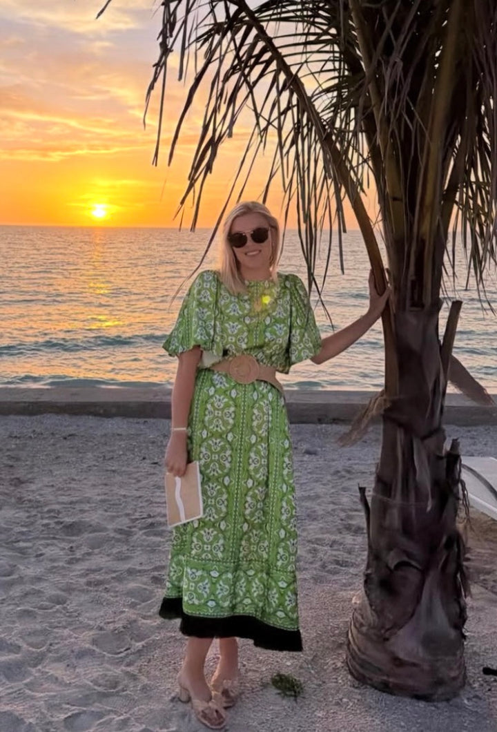 Georgia Dress | Fleur De Lune Green