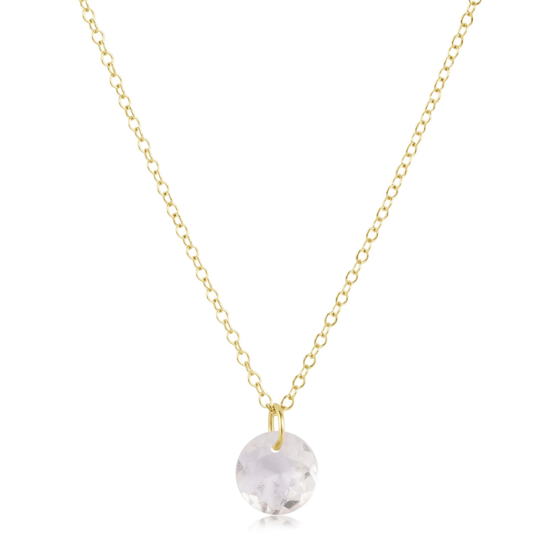 16" Necklace Gold - Reflection Small Charm