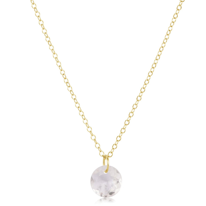 16" Necklace Gold - Reflection Small Charm