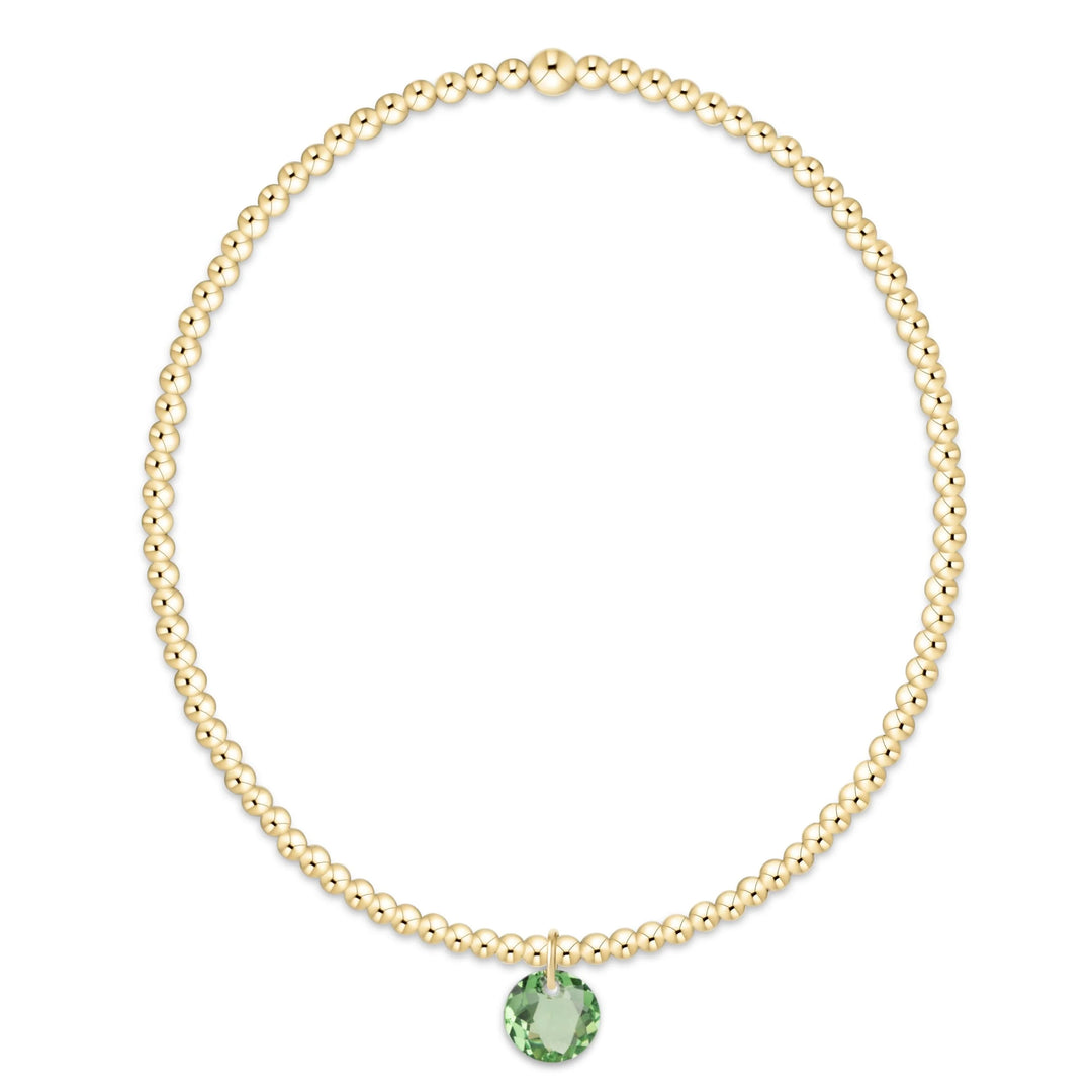 Classic Gold Bracelet - Reflection Charm