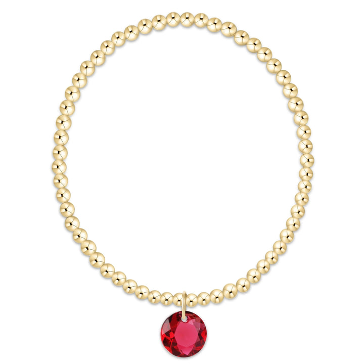 Classic Gold Bracelet - Reflection Charm