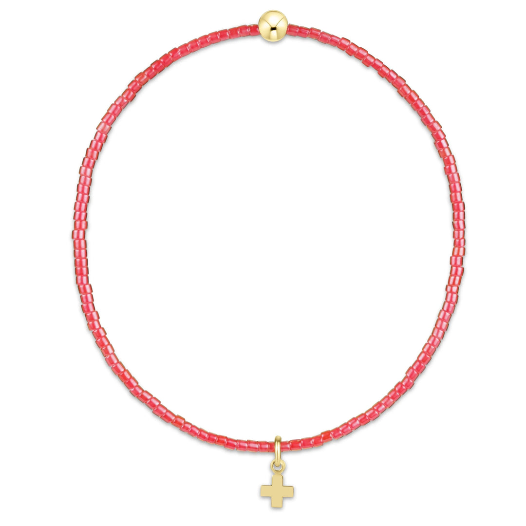 Hope Classic Bracelet - Signature Cross Small Gold Charm