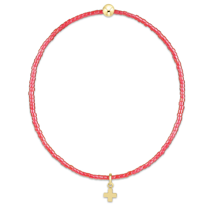 Hope Classic Bracelet - Signature Cross Small Gold Charm
