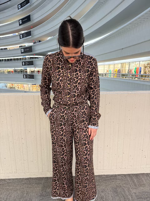 Luciana Pants | Leopard Print
