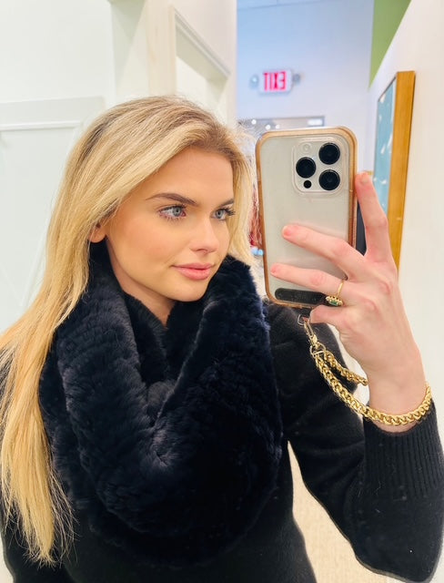 Genuine Rex Rabbit Stretchable Scarf | +Colors