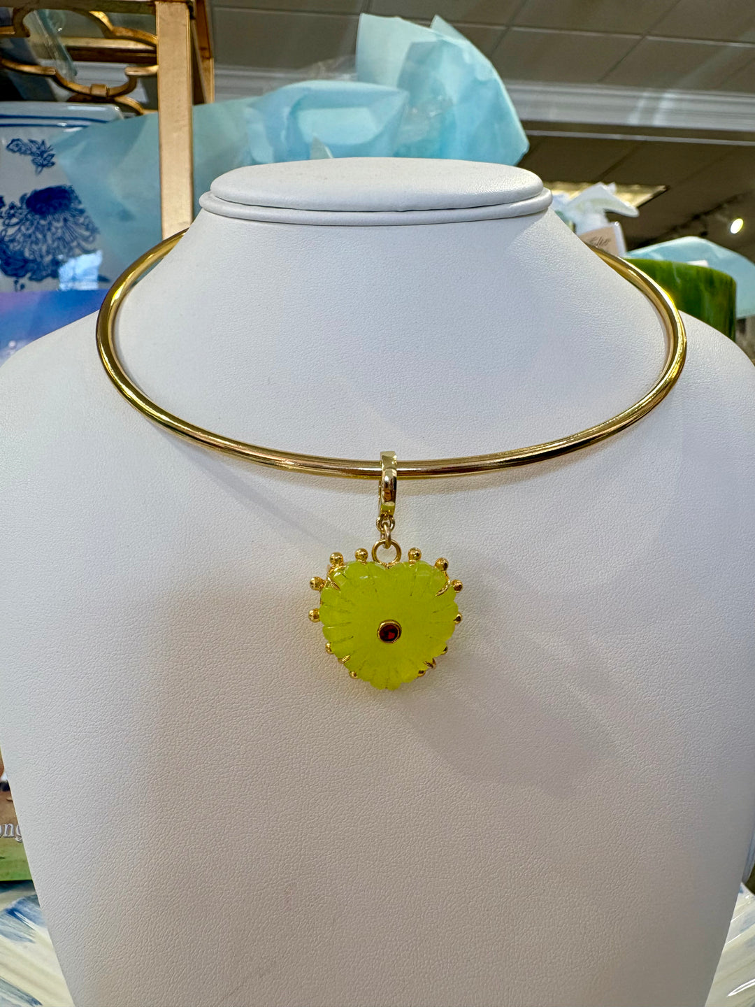 KB Lemon Quartz Heart with Attachable Clasp