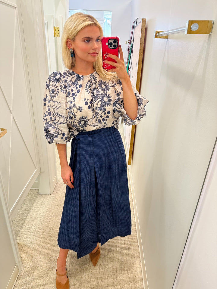 Estine Wrap Skirt | Patriot