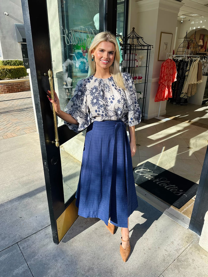Estine Wrap Skirt | Patriot