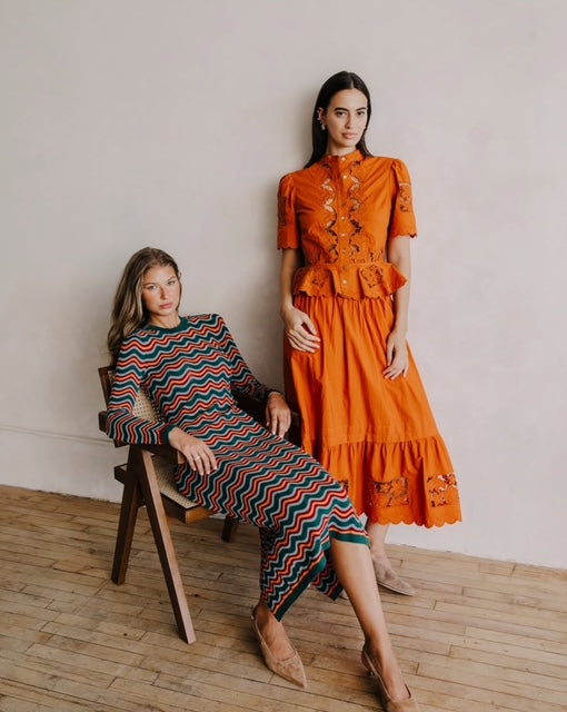 Sarafina Knit Dress | Green Multi