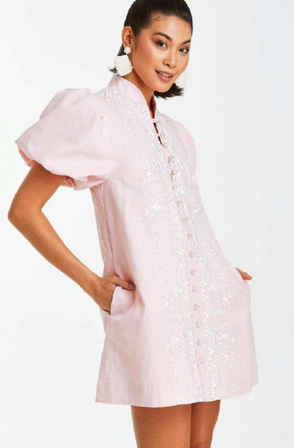 Mestiza Elliana Mini Dress | Pink