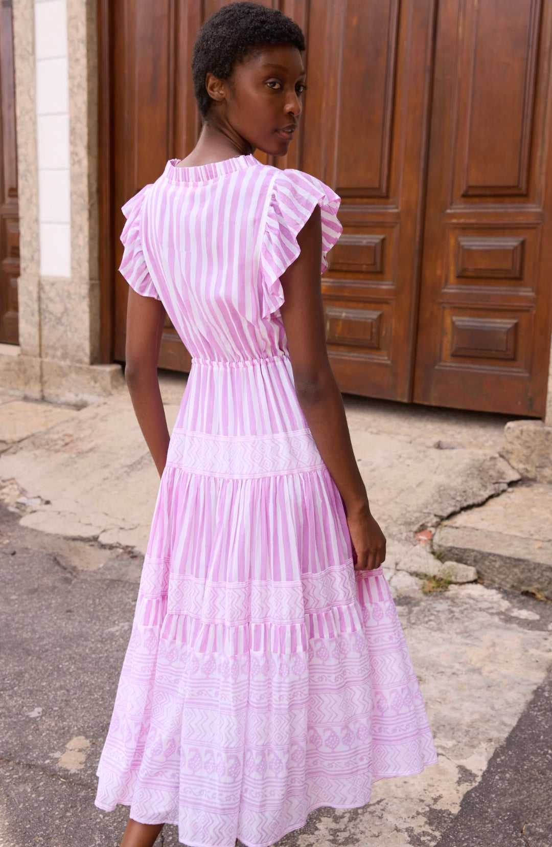 Cinched Flirty Midi | Santorini Lilac