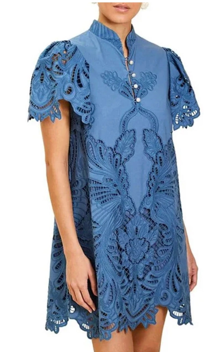Elliana Mini Dress | Lapis Blue