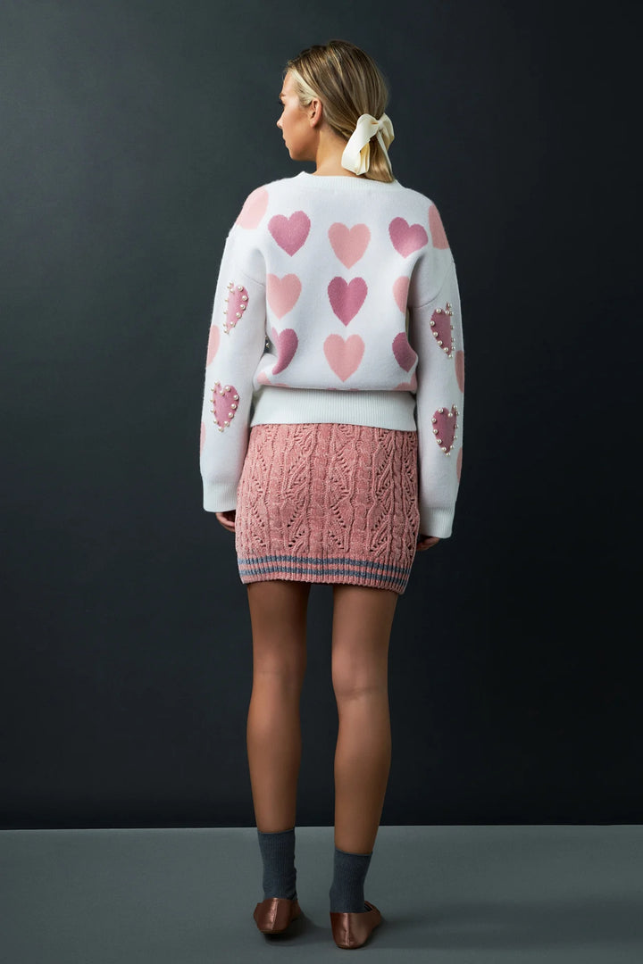 Pearl With Hearts Sweater