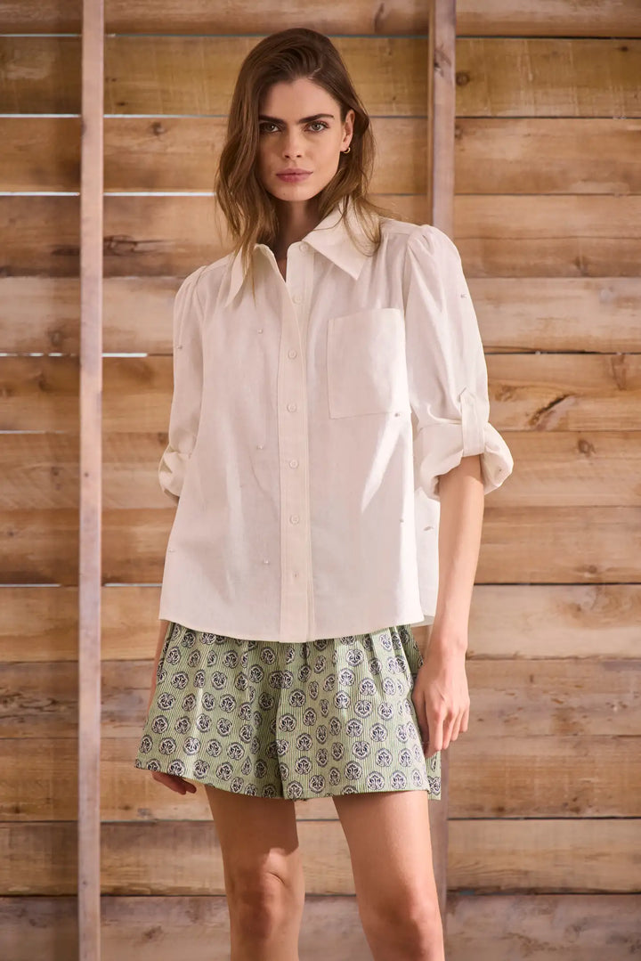 Jade Shirt | Ivory
