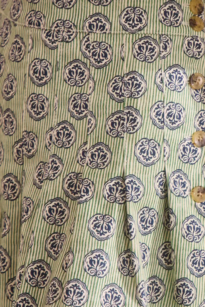 Willa Shorts | Navy Bird Block