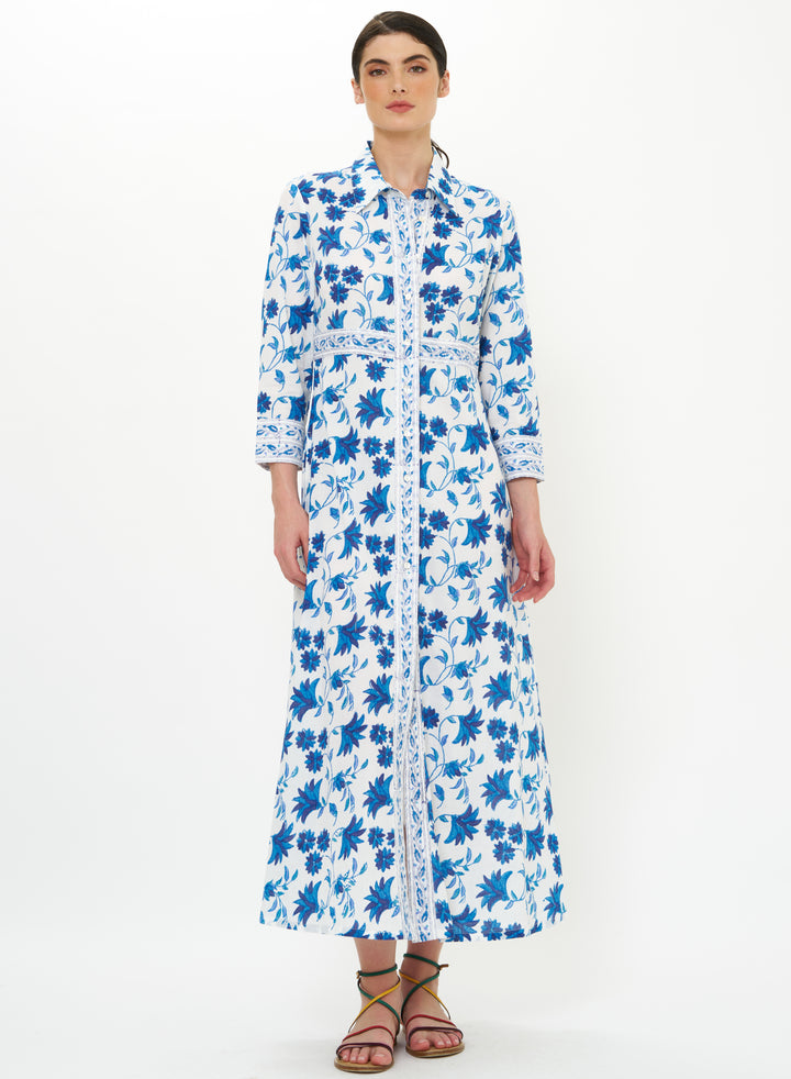 Shirt Dress Maxi | Marion Blue