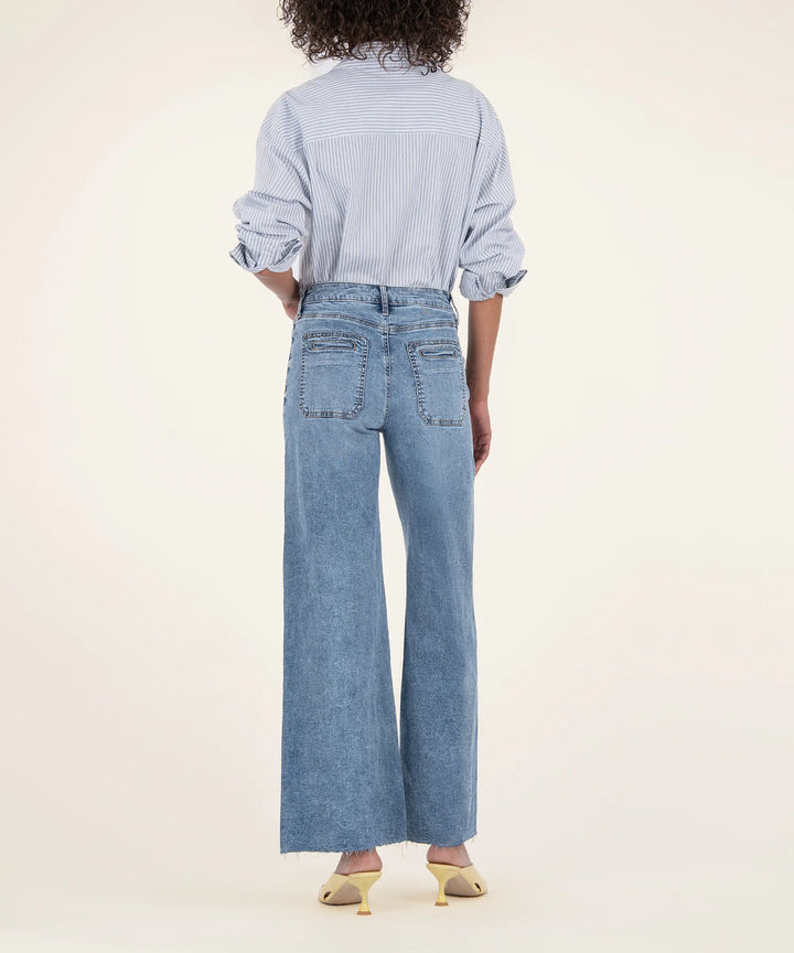Meg High Rise Wide Leg | Medium Wash