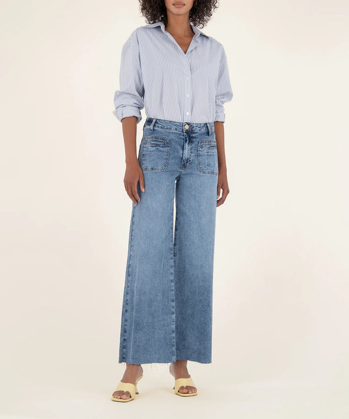 Meg High Rise Wide Leg | Medium Wash
