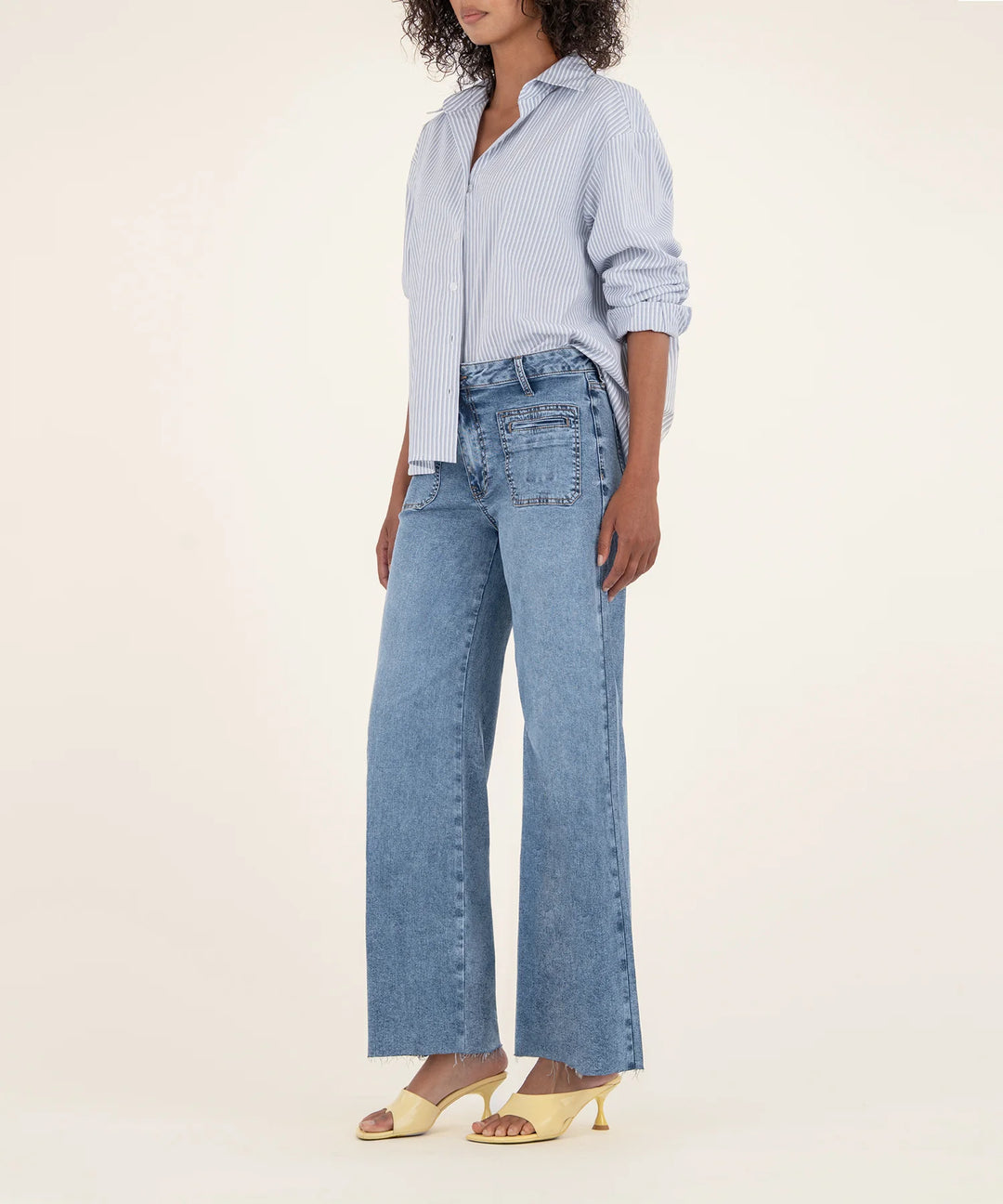 Meg High Rise Wide Leg | Medium Wash