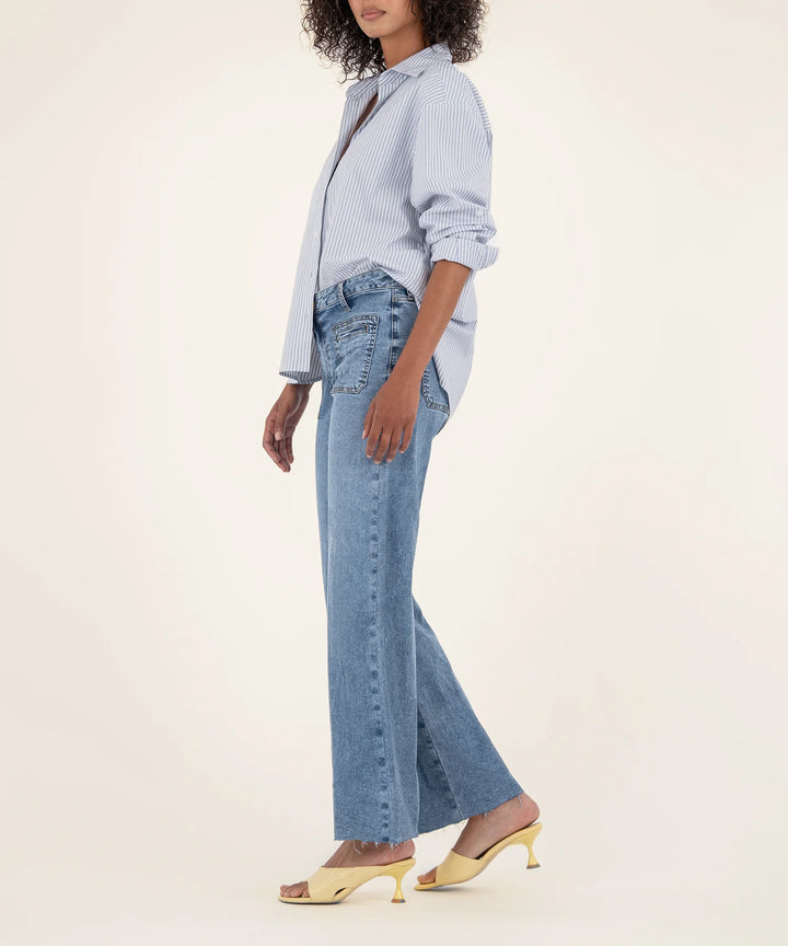 Meg High Rise Wide Leg | Medium Wash