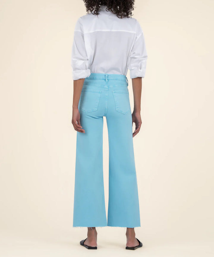 Meg High Rise Fab AB Wide Leg | Capri Blue