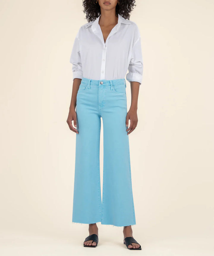 Meg High Rise Fab AB Wide Leg | Capri Blue