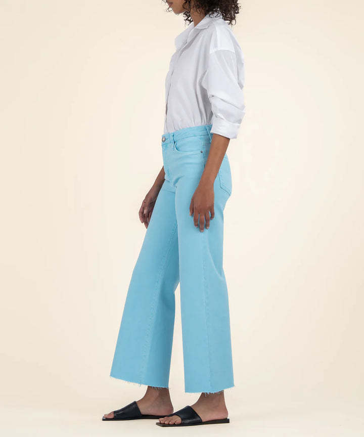 Meg High Rise Fab AB Wide Leg | Capri Blue