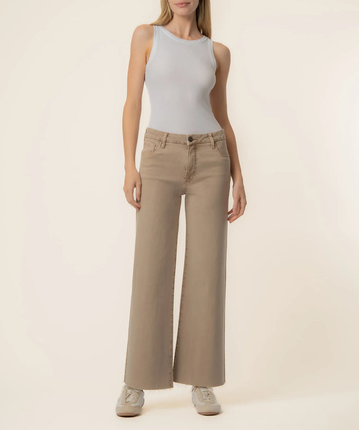 Meg High Rise Wide Leg Jeans | Chai