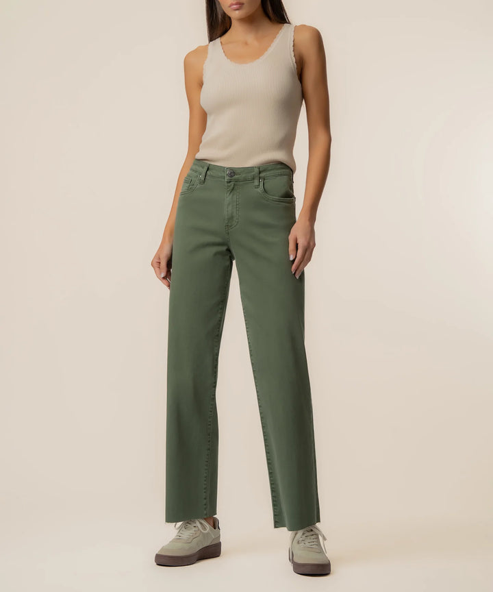 Charlotte High Rise Wide Leg | Seaweed