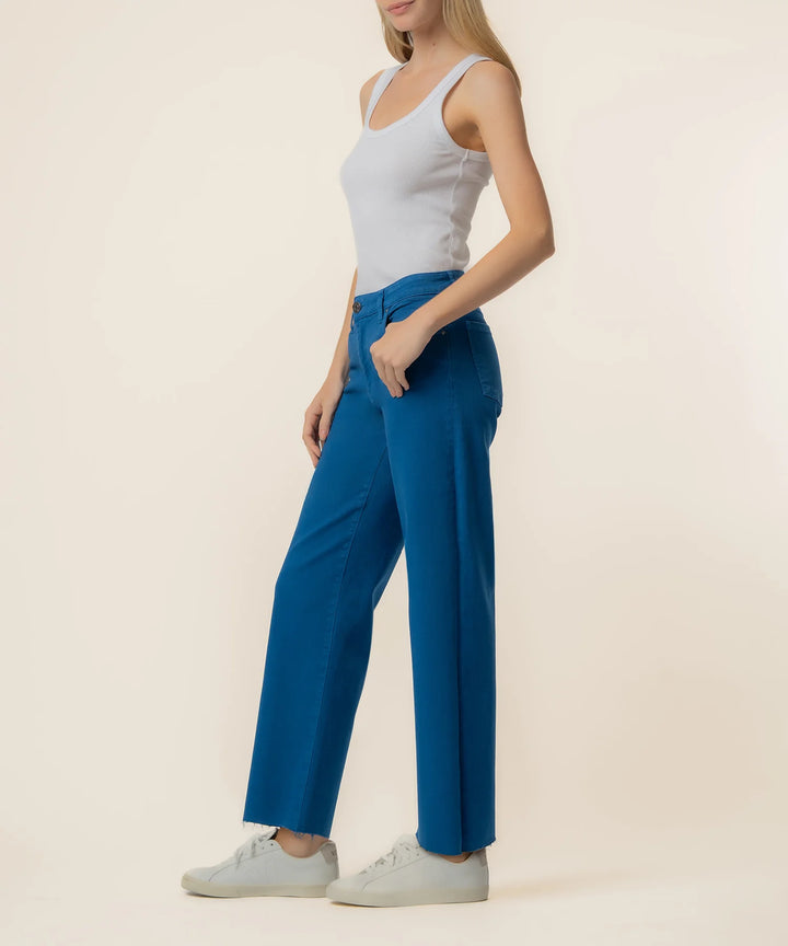 Charlotte High Rise Wide Leg Jeans | Sapphire