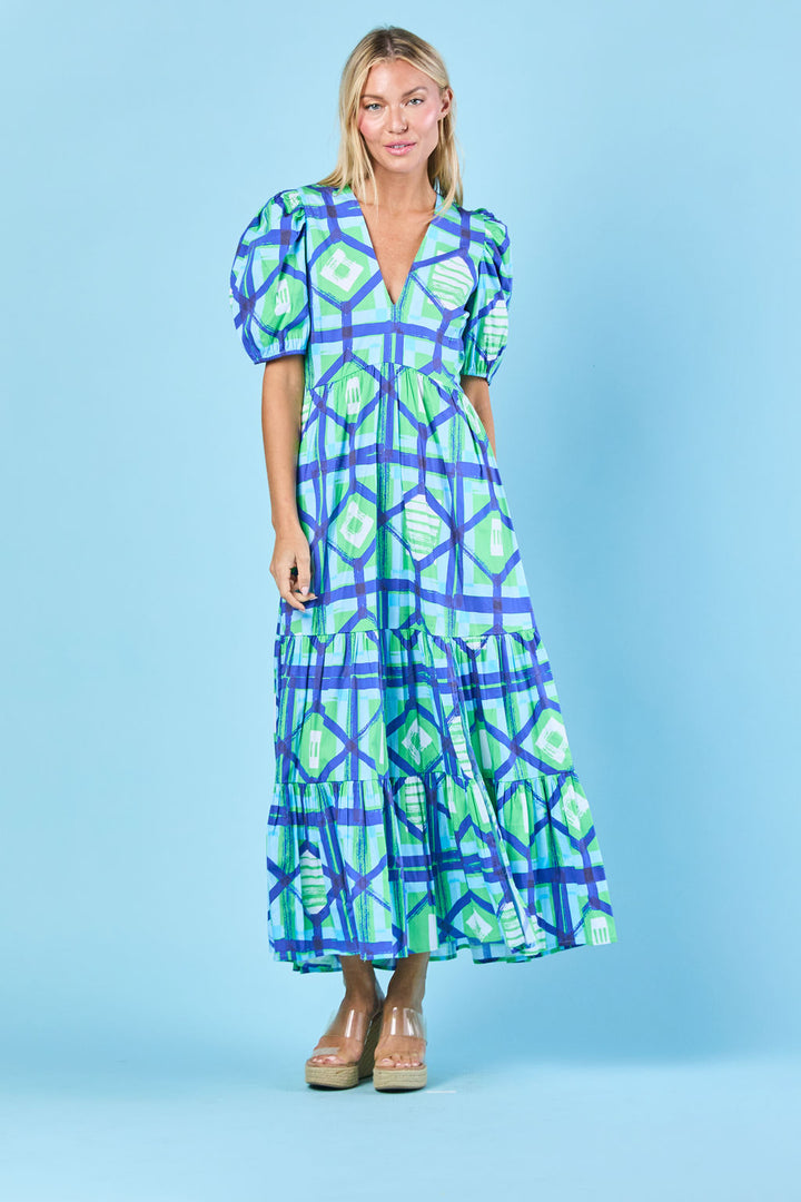 Margot Dress | Navy Picnic