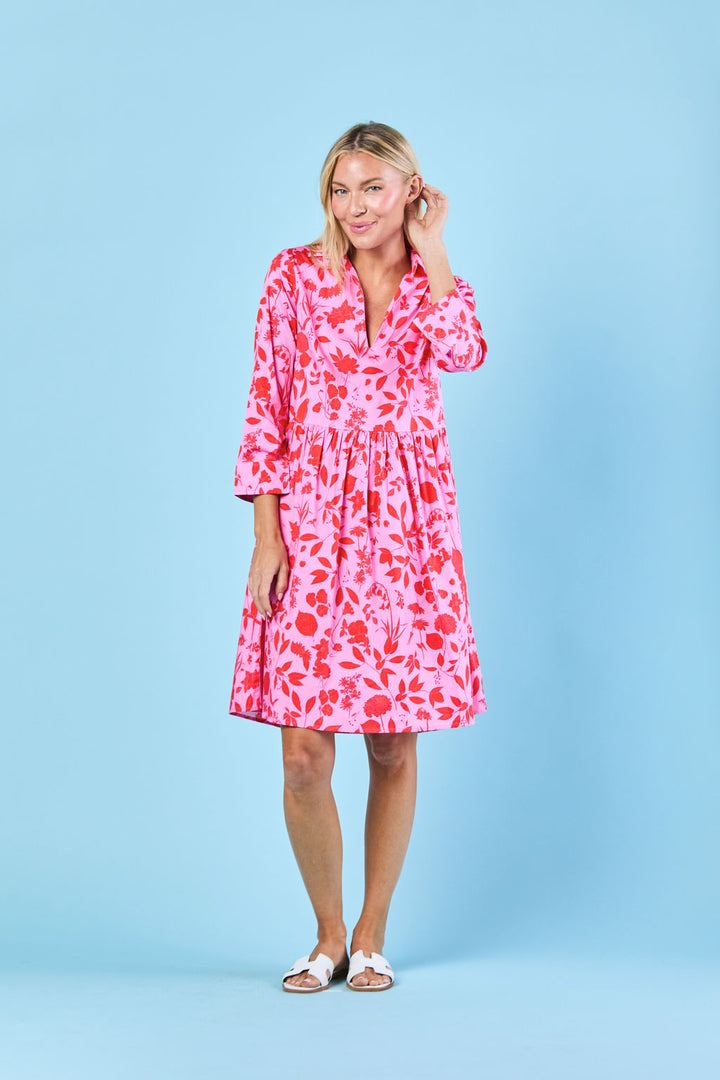 Lucy Dress | Raspberry Wildflower