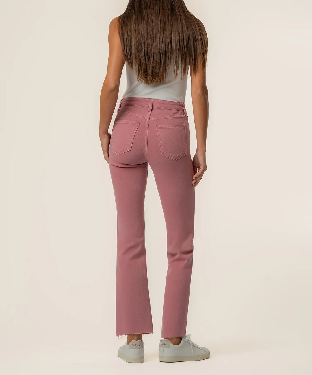 Kelsey High Rise Ankle Flare | Rose Garden