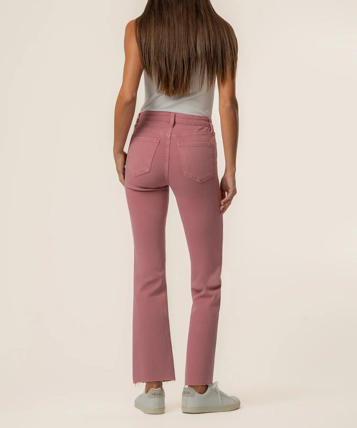 Kelsey High Rise Ankle Flare | Rose Garden