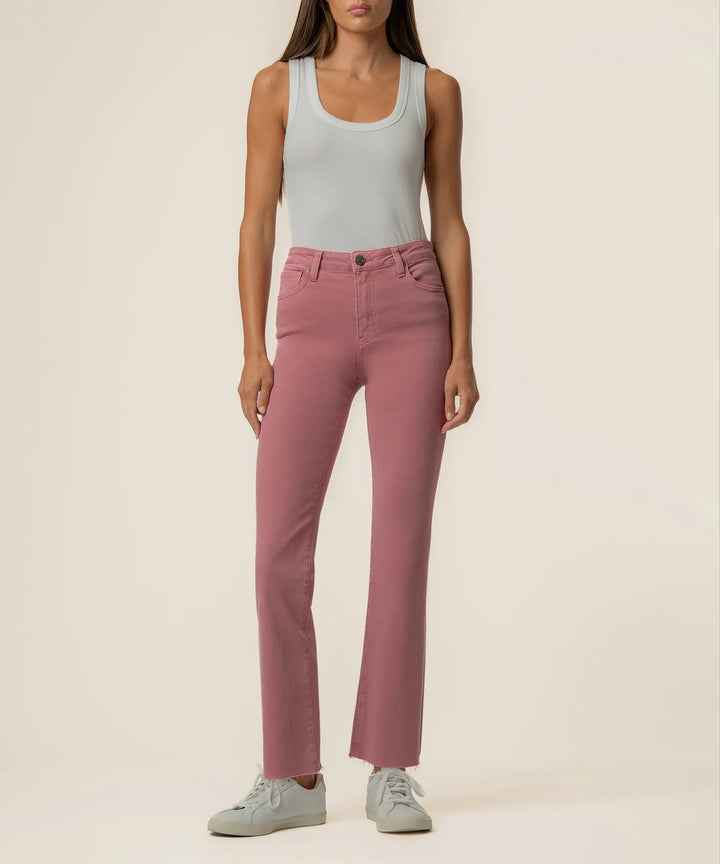 Kelsey High Rise Ankle Flare | Rose Garden