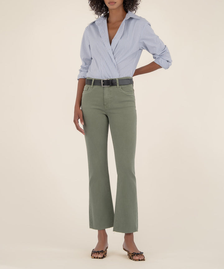 Kelsey High Rise Ankle Flare | Sage