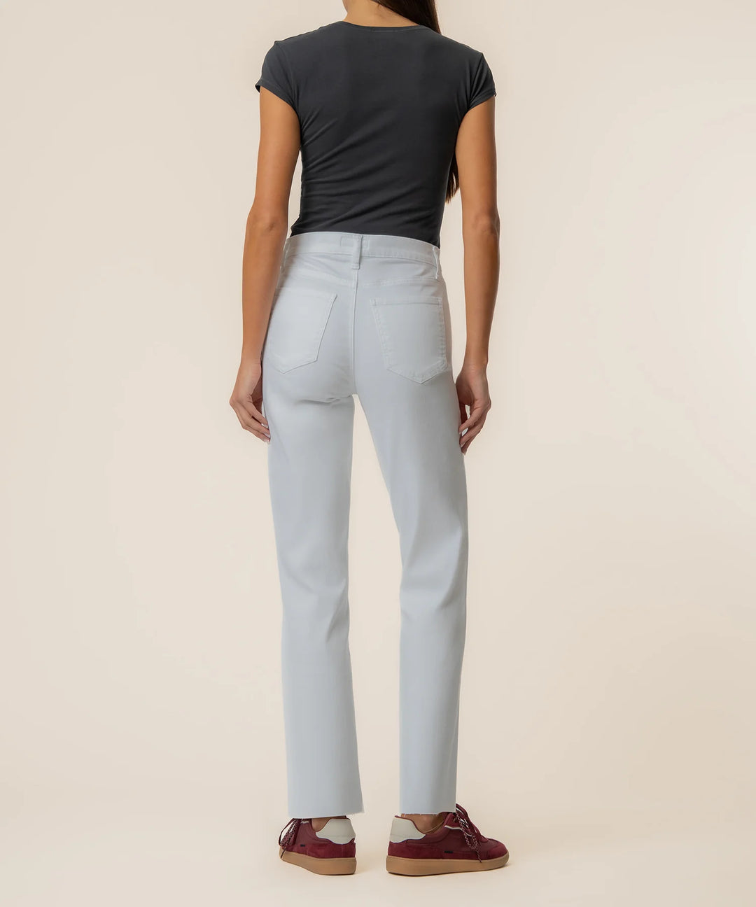Avery High Rise Easy Straight | Optic White