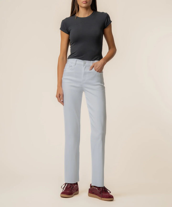 Avery High Rise Easy Straight | Optic White